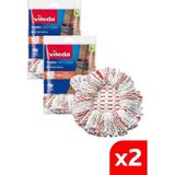 Vileda 2 Paket Turbo Deep Clean Yedek Paspas, Extra Pedli, Üçgen Başlık, Derinlemesine Temizlik - Renkli