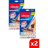 Vileda 2 Paket Ultramax Mikrofiber Yedek Mop Pkt-H-Ultramat YEDEK2Lİ - Çok Renkli