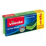 Vileda 2+1 Ultrafresh Oluklu Bulaşık Süngeri - Tekli