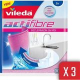 Vileda 3 Paket 2 li Actifiber Mikrofiber Temizlik Bezi
