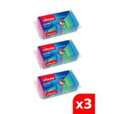 Vileda 3 Paket 4 Lü Colors Çizmez Bulaşık Süngeri