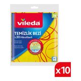Vileda 30% Extra Mikrofiberli Temizlik Bezi 3 Lü X 10 Paket