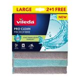 Vileda 3'lü Pro Clean Enzim Teknolojili Mikrofiber Temizlik Bezi