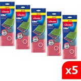 Vileda 5 Paket 3 lü Power Inox COLORS Çelik Bulaşık Sünger