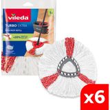 Vileda 6 Paket Turbo 2in1 Üçgen Başlık Yedek Paspas - 6'lı