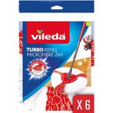 Vileda 6 Paket Turbo 2in1 Üçgen Başlık Yedek Paspas
