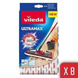 Vileda 8 Paket Ultramax Mikrofiber Yedek Mop