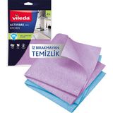 Vileda Actifibre Pro Kitchen Mikrofiber Bez, PVA Kaplama, İz Bırakmayan Tasarım