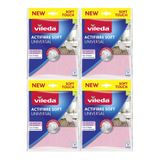 Vileda Actifibre Soft Universal Mikrofiber Bez, 27 x 32 cm, 4 Adet, Pembe