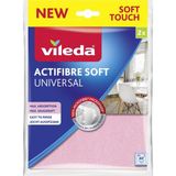 Vileda Actifıbre Soft Universal Mikrofiber Temizlik Bezi 27 cm x 32 cm Yüksek Emicilik Özelliği ile