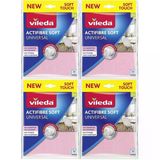 Vileda Actifibre Soft Universal New Soft Touch (Paket içi 2 Li) (4 Lü Set)