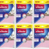 Vileda Actifibre Soft Universal New Soft Touch (Paket içi 2 Li) (6 Lı Set)