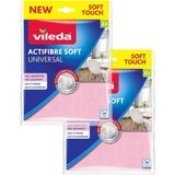 Vileda Actifibre Temizlik Bezi 2 Li x 2 Adet - Çok Renkli
