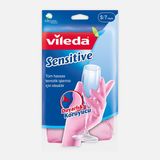 Vileda Candy Pink Sensitive Pamuklu Tek Small Temizlik Eldiveni Pembe (6'Li Paket)