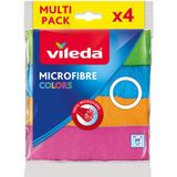 Vileda Colors Mikrofiber 4'lü Bez