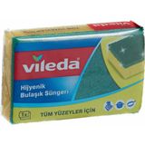 Vileda Düz Hijyenik Bulaşık Süngeri; Tekli Paket; Yeşil