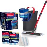 vileda H2PRO %100 Kirli ve Temiz Suyu Ayıran Temizlik Seti ve 2 Paket Yedek Mikrofber Mop - Renkli