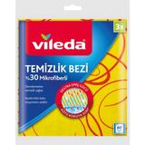 Vileda Mikrofiber Temizlik Bezi 3'lü Set Yüksek Emicilik ve Dayanıklı Yapı ile Kolay Temizlik - Tekli