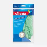Vileda Pamuklu Tek Large Temizlik Eldiveni Yeşil (5'Li Paket)