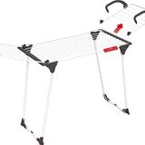 Vileda Premium 2in1 Masa Çamaşır Askılığı, Alüminyum teller, Beyaz, 180 x 57 x 91 cm