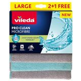 Vileda Pro Clean Aktif Enzimli Mikrofiber Temizlik Bezi, 3’lü Paket