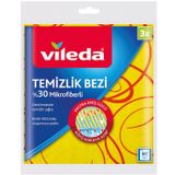 VİLEDA SARI TEMİZLİK BEZİ 3 LÜ (%30 MİKROFİBERLİ) 158818