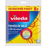 VİLEDA SARI TEMİZLİK BEZİ EKO 8 Lİ (%30 MİKROFİBERLİ) 158814