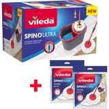 Vileda Spino Ultra Otomatik Temizlik Seti + 2 Yedek Paspas - Set + 2 Yedek