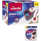 Vileda Spino Ultra Otomatik Temizlik Seti + Yedek Paspas