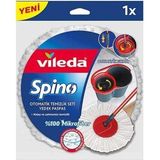 Vileda Spino Yedek Paspas Gri Renkli Mikrofiber Başlık ile Ergonomik Temizlik Seti