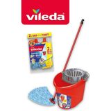 Vileda Süper Mocio Temizlik Seti 2'li Mikrofiber Malzeme ile Tüm Yüzeyler için