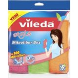 Vileda Temizlik Bezi Mikrofiber Style - 3'lü - Beyaz