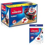 Vileda Turbo 2in1 Pedallı Temizlik Seti + Mikrofiber Klasik Yedek Paspas