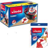Vileda Turbo 2in1 Pedallı Temizlik Seti + Turbo 2in1 Mikrofiber Yedek Paspas