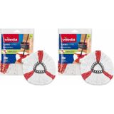 Vileda Turbo 2in1 Yedek Paspas, Üçgen Başlık, Yumuşak Mikrofiber, 1 Adet 2li Paket - Çok Renkli