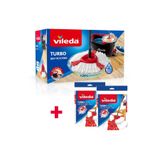 Vileda Turbo 2in1 Yeni Pedallı Temizlik Seti + Turbo Extra Paspas 2'li