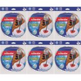 Vileda Turbo Classic Yedek Mop Paspas Ucu,%100 Mikrofiber, 6'lı Set