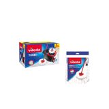 Vileda Turbo Pedallı Sistem + Yedek Paspas, Microfibre