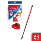 Vileda Turbo Sap + Classic Üçgen Başlık + Turbo 2 in 1 Yedek Paspas 2'li