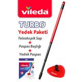 Vileda Turbo Teleskopik Sap Üçgen Başlık Yedek Paspas