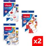 Vileda Turbo Temizlik Seti 6'lı Mikrofiber Yedek Paspas Paketi - Renkli
