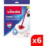 Vileda Turbo Üçgen Başlık Mikrofiber Yedek Paspas 6 Paket - 6'lı