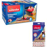 Vileda Ultramax Turbo Pedallı Temizlik Seti + Yedek Paspas - Set + Yedek