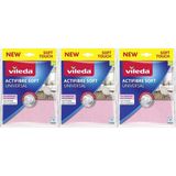 Vileda Yeni Soft Touch (6Lı Set) Actifibre Soft Mikrofiber Temizlik Bezi Universal