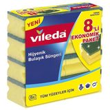 Vileda Yeşil Oluklu 8'li Hijyenik Bulaşık Süngeri