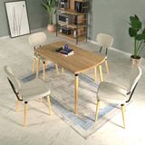 Vilinze Akdeniz Sandalye Argos Ahşap Mdf Sabit Mutfak Masası Takımı - Beyaz - NN-70120