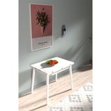 VİLİNZE Avanos Ahşap Ayaklı Katlanır Kanatlı Mdf Mutfak Masası - 60x90+60 (90x120) cm