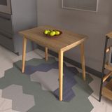 Vilinze Avanos Mdf Sabit Mutfak Masası - 60X90 cm - Naturel