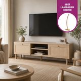 Vilinze Baru 140 cm Kapaklı Raflı Tv Ünitesi - Çok Renkli
