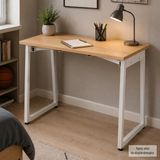 Vilinze Biga Sabit Mdf Metal Ayak Çalışma Ofis Masası - 60x90 Cm - Naturel